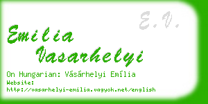 emilia vasarhelyi business card